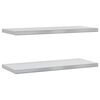 vidaXL Wandregale 2 Stk. 75x30 cm Silbern Edelstahl
