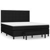 vidaXL Boxspringbett mit Matratze Schwarz 180x200 cm Stoff