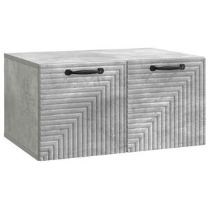 vidaXL Wandmontierter TV-Schrank Betongrau 59,5 x 41 x 30 cm