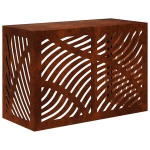 vidaXL Klimaanlagenabdeckung Rostoptik 90 x 40 x 60 cm Wetterfeststahl
