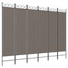 vidaXL 6-tlg. Paravent Anthrazit 240x220 cm Stoff