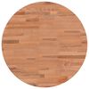 vidaXL Tischplatte &Oslash;50x1,5 cm Rund Massivholz Buche
