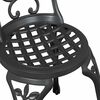 vidaXL Garten Bistro Set 3 pcs Schwarz Aluminium