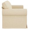 vidaXL Sofa Creme Gesamtabmessungen: 215 x 82 x 80 cm (B x T x H) Samt