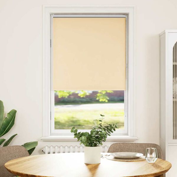 vidaXL Verdunkelungsrollo Beige 70x130cm Stoffbreite 65,7 cm Polyester