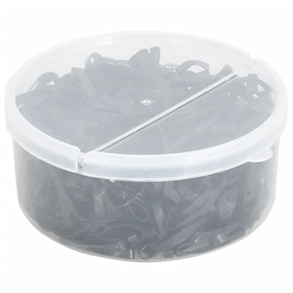 vidaXL Flechtb&auml;nder f&uuml;r Pferde 500 Stk. Schwarz Silikon