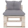 vidaXL 6-tlg. Garten-Lounge-Set aus Paletten mit Kissen Kiefernholz