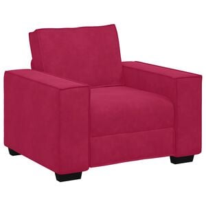 vidaXL Sessel Weinrot 100x78x84 cm Samt