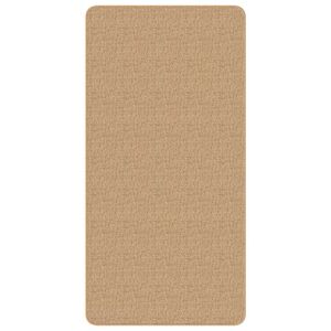 vidaXL Teppich Jute mit Latexr&uuml;cken 80x160 cm Natur