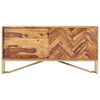 vidaXL Sideboard 118x30x60 cm Massivholz Akazie