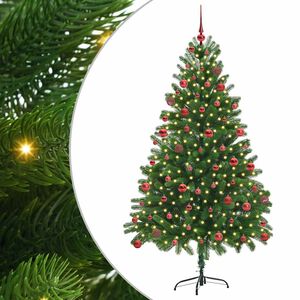 vidaXL Weihnachtsbaum mit 300 LEDs mit St&auml;nder Gr&uuml;n 180 cm PE