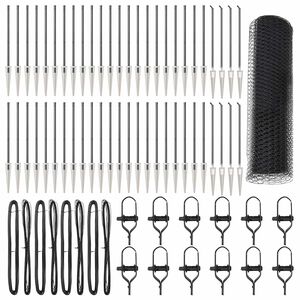 vidaXL Zaunpfosten Grau 100 x 0,5 m (25 mm Netz) Stahl und PVC