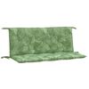 vidaXL Gartenbank-Auflagen 2 Stk. Blattmuster 120x50x7 cm Stoff