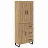 vidaXL Highboard Artisan-Eiche 69,5 x 34 x 180 cm Holzwerkstoff