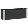 vidaXL Hochbeet Schwarz 100 x 30 x 36 cm alu.