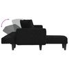 vidaXL Schlafsofa in L-Form Schwarz 275x140x70 cm Stoff