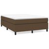 vidaXL Boxspringbettgestell Dunkelbraun 140x200 cm Stoff