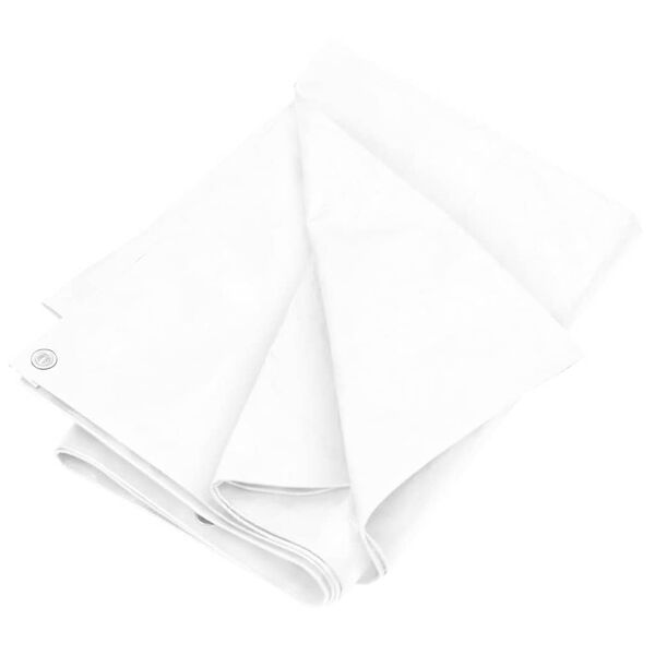 vidaXL Abdeckplane 180 g/m&sup2; 4x8 m Wei&szlig; HDPE