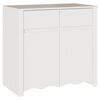 vidaXL Sideboard Drammen Wei&szlig; 79 x 43 x 75,5 cm Massivholz Kiefer