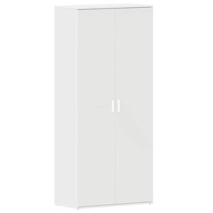 vidaXL Schuhschrank 80 x 39 x 178 cm Holzwerkstoff Wei&szlig;