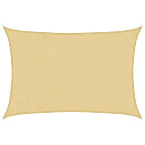 vidaXL Sonnensegel Sandfarbe 2,5x3,5 m 100% Polyester Oxford