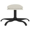 vidaXL Fußhocker Cremeweiß 60x60x36 cm Samt