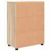 vidaXL Badezimmerschrank mit Speicher Sonoma-Eiche 60 x 35 x 80 cm