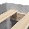 vidaXL Bettgestell Betongrau 90x190 cm Holzwerkstoff
