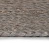 vidaXL Teppich Handgefertigt Jute Rund 240 cm Grau