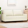 vidaXL 2-Sitzer-Sofa Creme 140 cm Samt