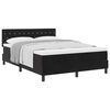 vidaXL Boxspringbett mit Matratze Schwarz 160 x 200 cm Samt
