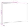 vidaXL Magnetisches Whiteboard mit Rahmen aus massivem Kiefernholz 60 x 40 cm
