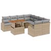 vidaXL Garten-Sofa-Set 9 stk. Beige und Hellgrau