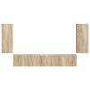 vidaXL TV-Schrankset 4 pcs Sonoma-Eiche Holzwerkstoff