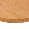 vidaXL Tischplatte Hellbraun 120x60x4 cm Massivholz Eiche Oval