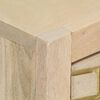 vidaXL Konsolentisch Golden 90 × 30 × 75 cm Massivholz Mango