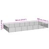 vidaXL Hundezwinger Schwarz 21 m&sup2; Stahl