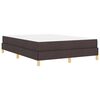 vidaXL Boxspringbett mit Matratze Dunkelbraun 140 x 190 cm Stoff