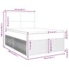 vidaXL Boxspringbett mit Matratze Blau 140x200 cm Stoff