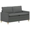 vidaXL Sofa Dunkelgrau Stoff