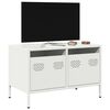 vidaXL TV-Schrank Wei&szlig; 68x39x43,5 cm Kaltgewalzter Stahl
