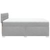 vidaXL Boxspringbett mit Matratze Hellgrau 140x200 cm Stoff