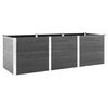 vidaXL Garten-Hochbeet 300x100x91 cm WPC Grau