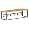 vidaXL Garderobe mit Naturkante 100x34x38 cm Massivholz Akazie