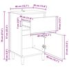 vidaXL Nachttisch 2 pcs Artisan-Eiche 40 x 35 x 70 cm Holzwerkstoff