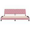 vidaXL Bettgestell ohne Matratze Rosa 200x200 cm Samt