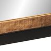 vidaXL Badspiegel 55x1x60 cm Glas und Massivholz Mango