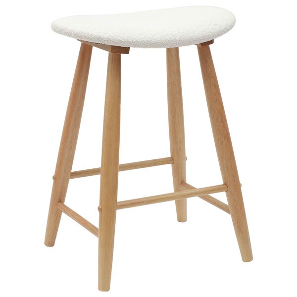 vidaXL Esszimmerst&uuml;hle 2 pcs Natur 46 x 37 x 63 cm Massives Gummiholz