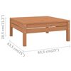 vidaXL 4-tlg. Garten-Lounge-Set Massivholz Kiefer Honigbraun