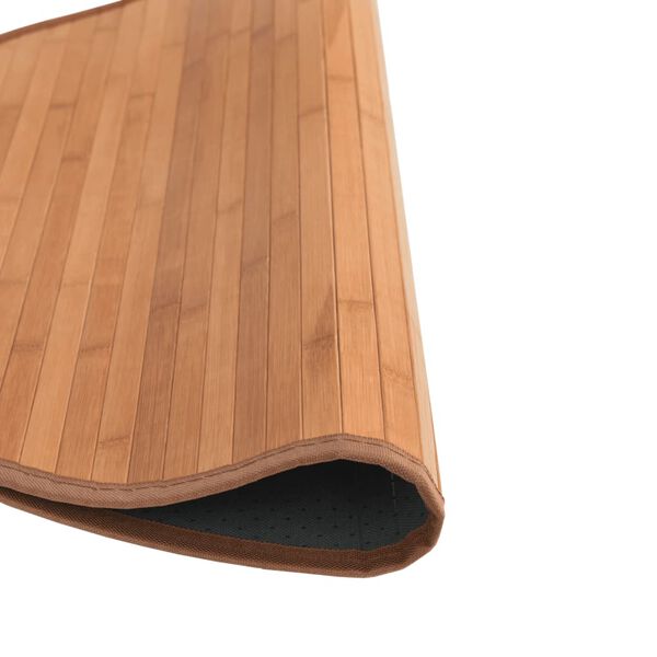vidaXL Teppich Rund Natur 60 cm Bambus